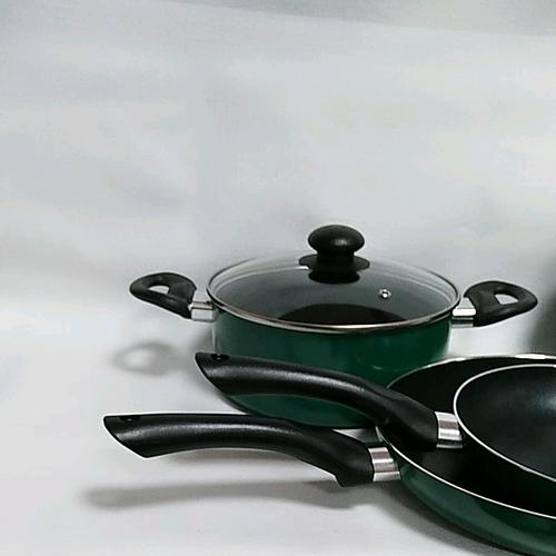 工廠鋁廚房不粘炊具 8 件廚房炊具套裝,鍋和平底鍋