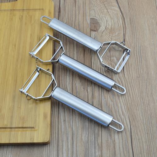 工廠批發(fā)廚房小工具多功能不銹鋼瓜刨水果蔬菜刨削皮器兩用果刨器