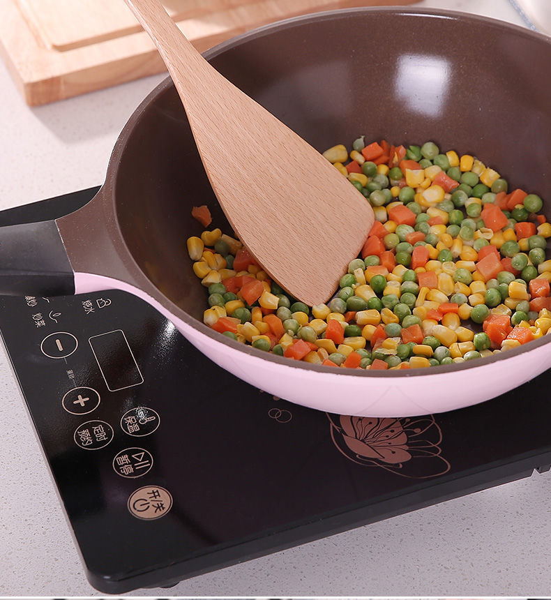 工廠直銷木鏟鍋鏟廚房用具加長木柄湯勺飯勺無漆櫸木木質(zhì)炒菜鏟子