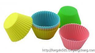 硅膠馬芬杯蛋糕模-6.5*4.5*3.5CM 硅膠廚房用具烘焙生產(chǎn)用品